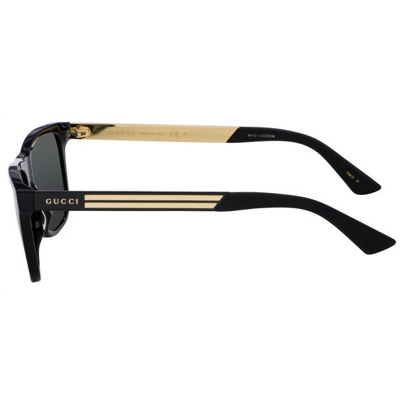 NEW GUCCI men's acetate sunglasses in gold/black - Picture 2 of 2